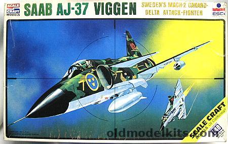 ESCI 1/48 Saab-Scania AJ-37 Viggen, SC-4018 plastic model kit